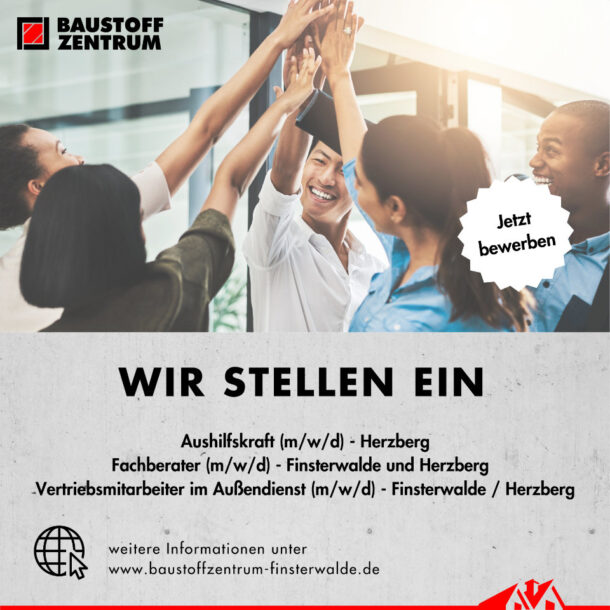 Stellenanzeigen Baustoffzentrum Herzberg und Finsterwalde